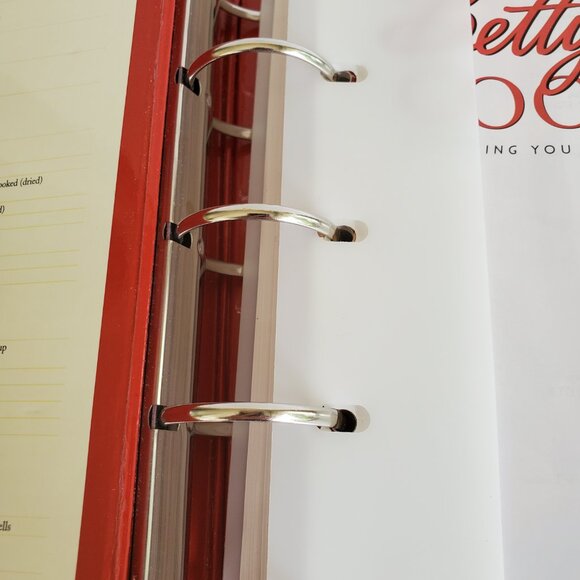 VTG Betty Crocker Cookbook Recipes 5 Ring Big Red Hardcover Divider Tabs 2001 - Picture 7 of 8